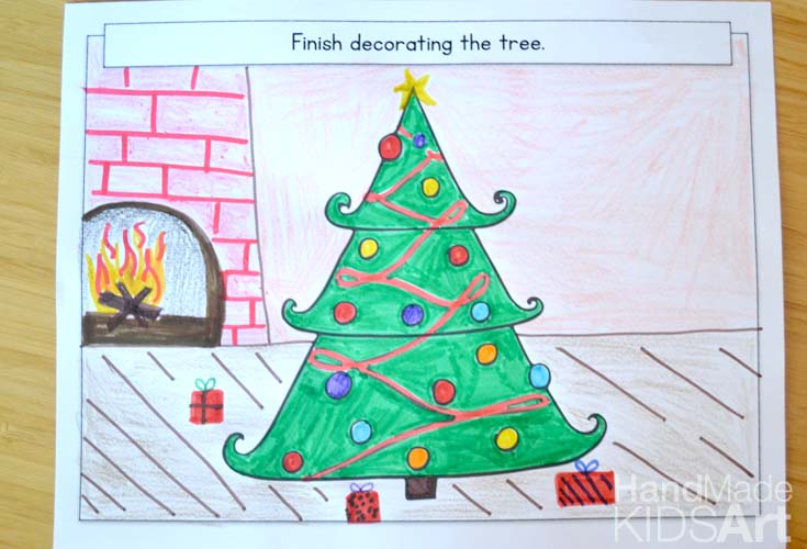 735x500 Creative Christmas Drawing Ideas For Kids - Christmas Drawing