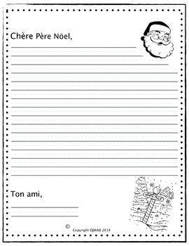 270x350 christmas writing and drawing activities in french - Christmas Drawing Activities
