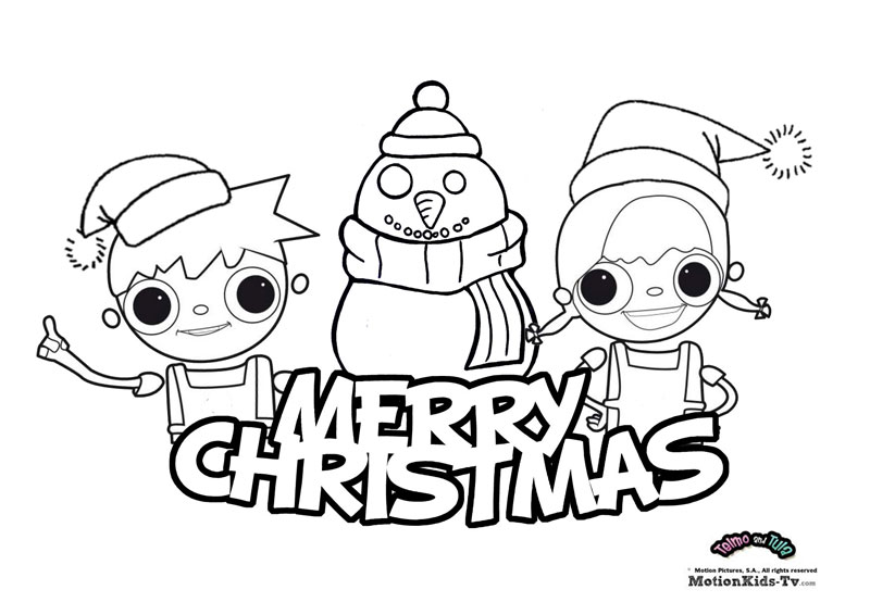 800x566 christmas coloring pages with our cartoon characters, activities - Christmas Drawing Activities