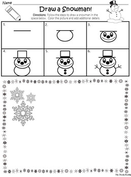 258x350 christmas activities directed drawing - Christmas Drawing Activities