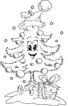 236x366 Best Christmas To Color Images In Coloring Pages - Christmas Drawing Book