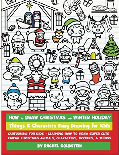 386x499 How To Draw Christmas And Winter Holiday Things Characters Easy - Christmas Drawing For Kids