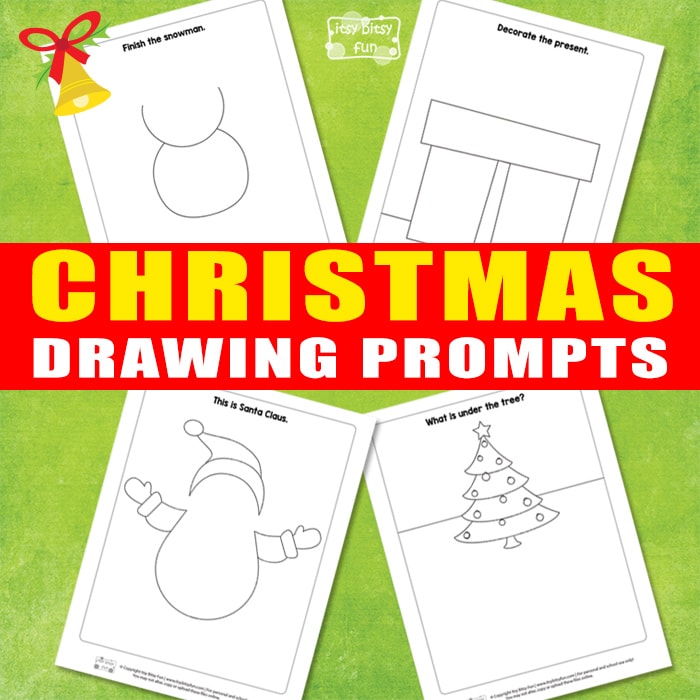 700x700 Christmas Drawing Prompts For Kids - Christmas Drawing For Kids