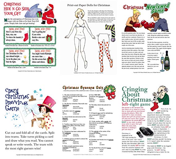 569x513 Printable Christmas Party Games Pack - Christmas Drawing Game