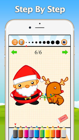 300x533 How To Draw Merry Christmas Drawing And Coloring On The App Store - Christmas Drawing Game