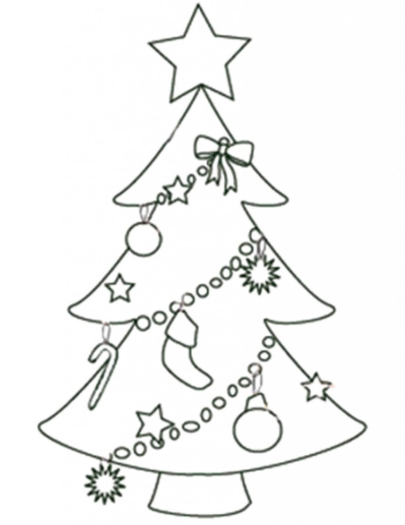 Christmas Drawing Outline At Paintingvalleycom Explore