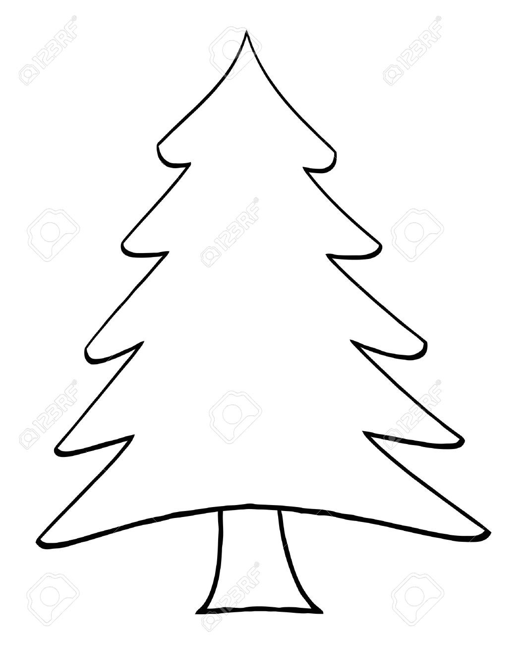 1063x1300 Christmas Tree Drawing Outline Find Craft Ideas - Christmas Drawing Outline