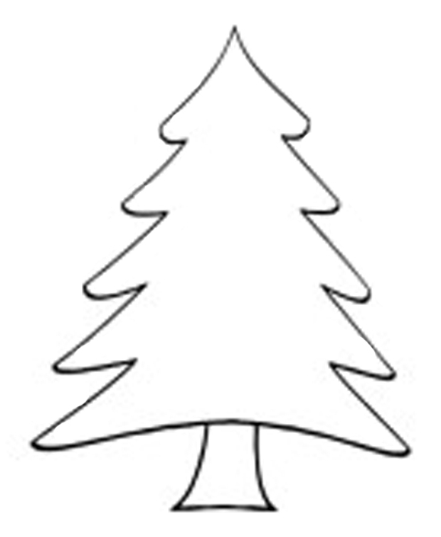 620x755 Christmas Tree Outline Christmas Tree Drawing Outline - Christmas Drawing Outline