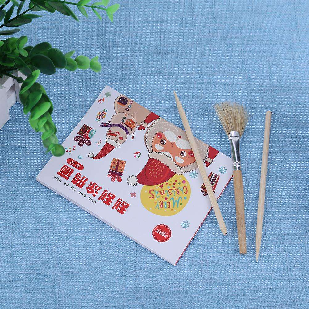 1001x1001 Sheets Kids Christmas Painting Gift Diy Cartoon Scratch Drawing - Christmas Drawing Paper