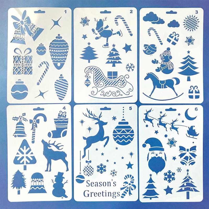 800x800 Christmas Diy Drawing Templates For Kids Airbrush Tattoo Stencil - Christmas Drawing Templates