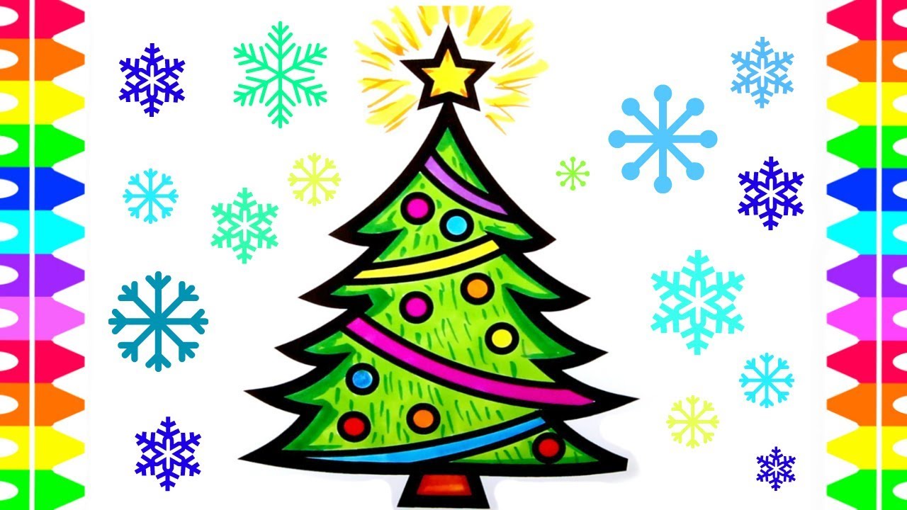 1280x720 christmas drawings coloring christmas holiday coloring pages - Christmas Drawings Images