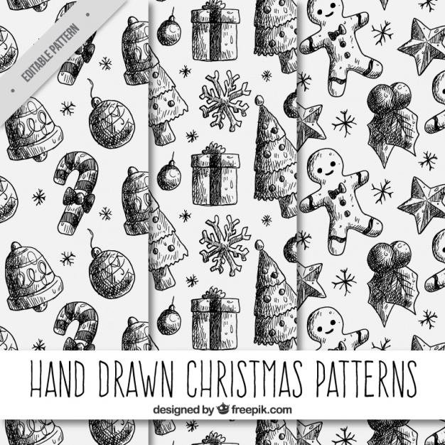 626x626 Christmas Drawings Patterns Vector Free Download - Christmas Drawings Images