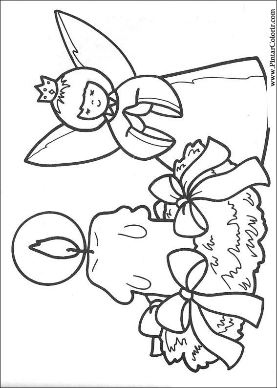 567x794 Drawings To Paint Colour Christmas - Christmas Drawings Images