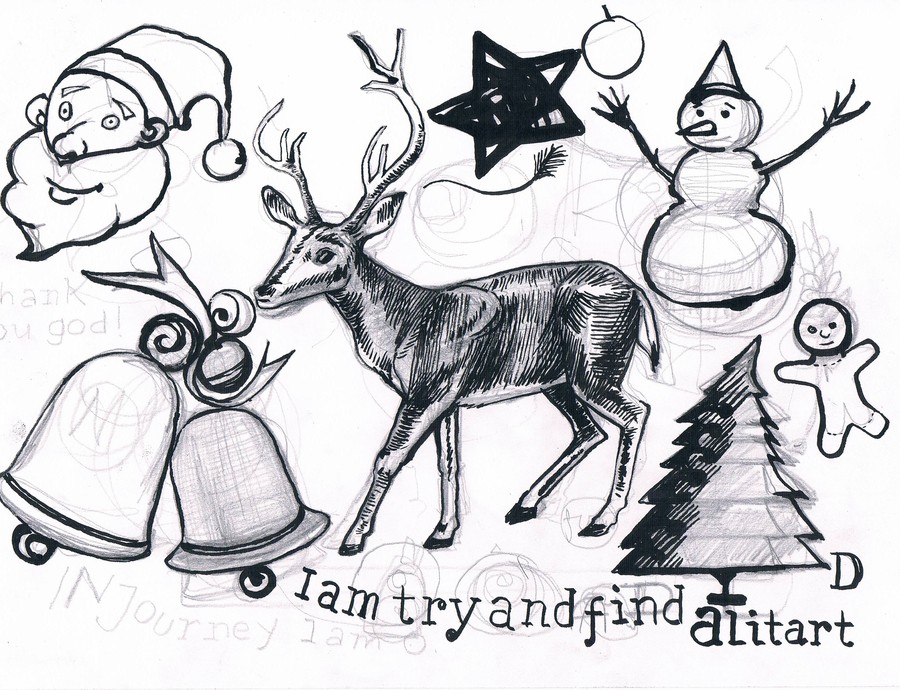 900x690 Entry - Christmas Drawings Images