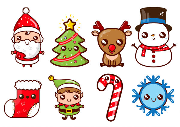 600x424 Kawaii Christmas Drawings - Christmas Drawings Images