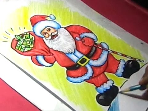 480x360 how to draw christmas santa clause drawing step - Christmas Drawings Santa