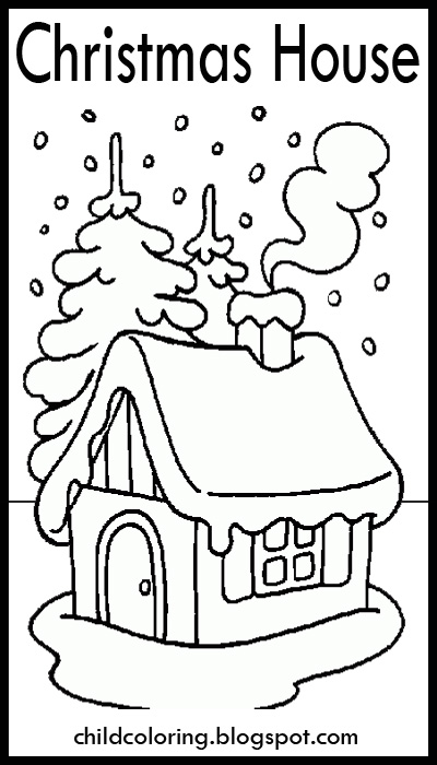 400x700 Christmas Drawings Christmas House Coloring - Christmas Drawings To Color