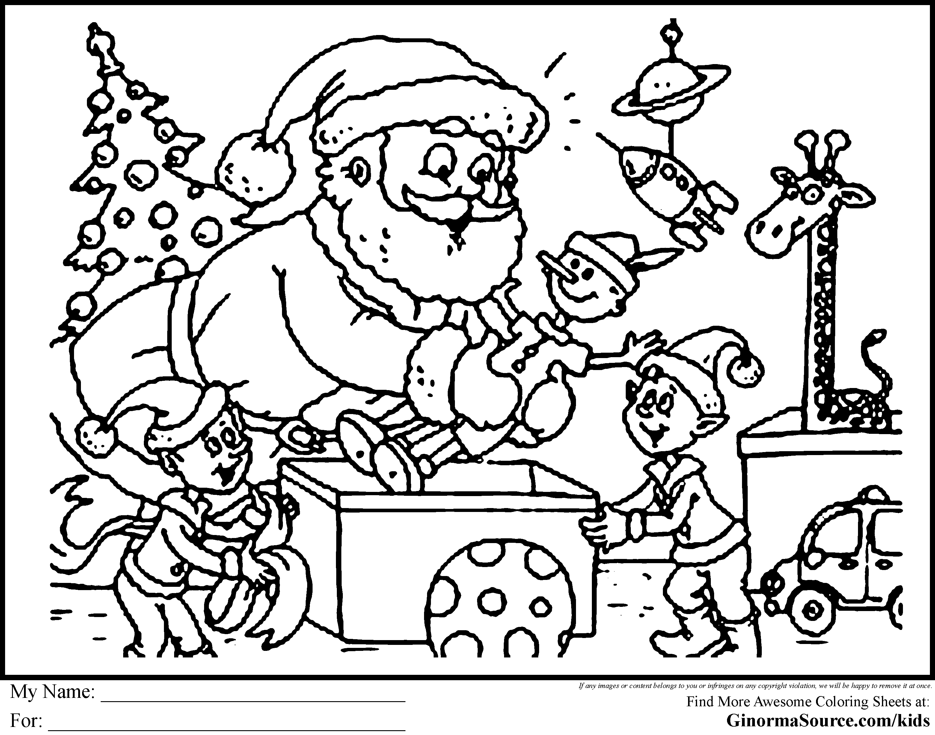 73 Colouring Pages Christmas Kindergarten Pictures