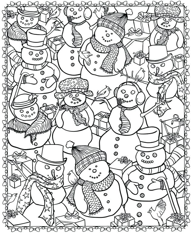 631x770 Coloring Sheets For Kindergarten Free Color Pages Christmas - Christmas Drawings To Print