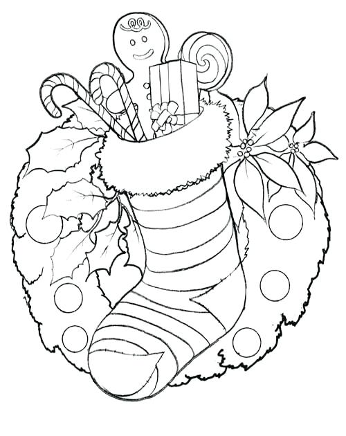 500x630 Free Printable Easy Christmas Coloring Pages Coloring - Christmas Drawings To Print