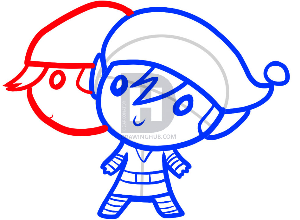 982x720 how to draw christmas elves, christmas elves, step - Christmas Elf Drawing