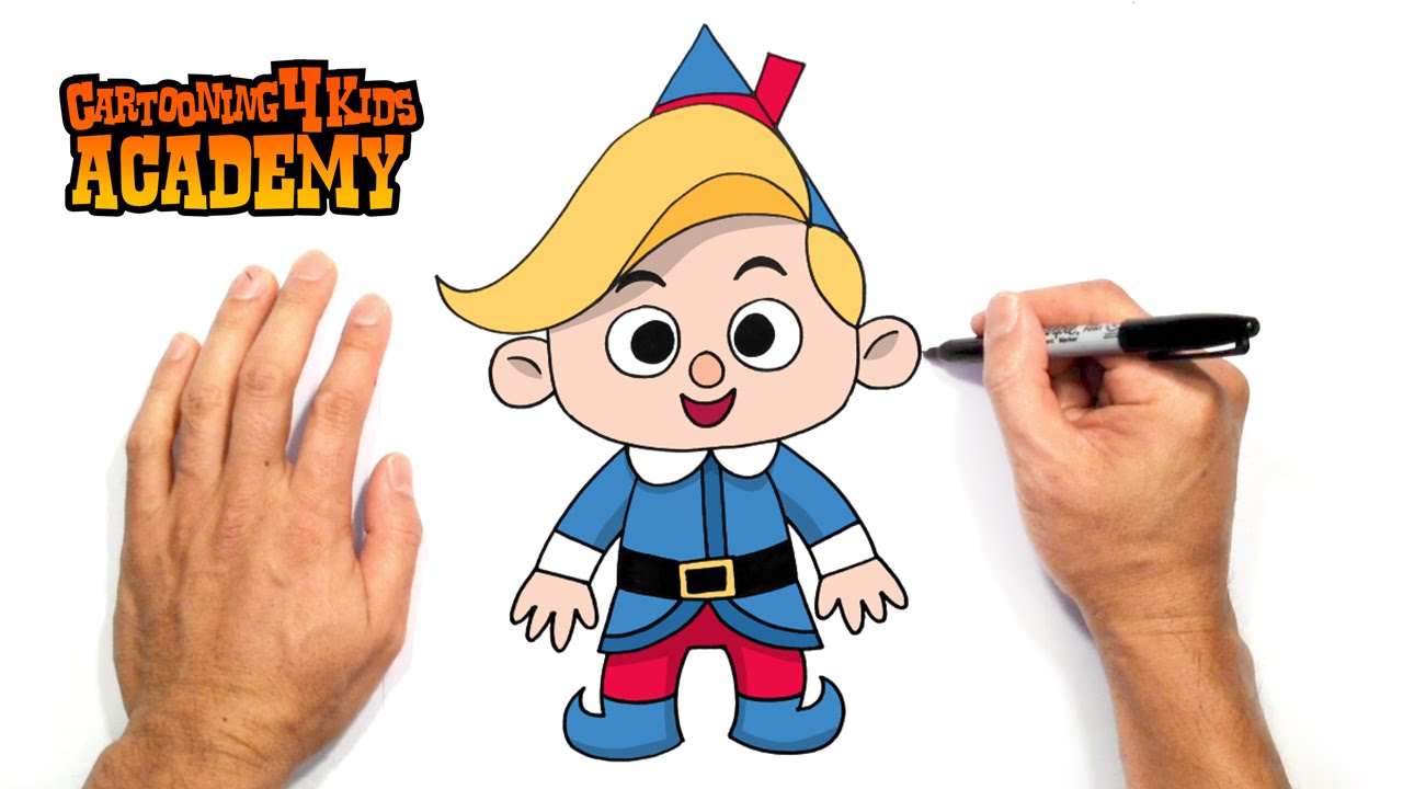 1280x720 how to draw hermey the christmas elf art for beginners - Christmas Elf Drawing