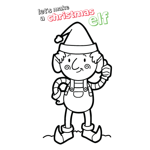 500x500 how to draw christmas elf - Christmas Elf Drawing