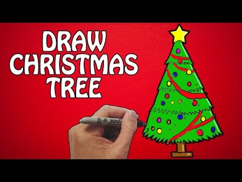 480x360 How To Draw Christmas Tree - Christmas Festival Drawing