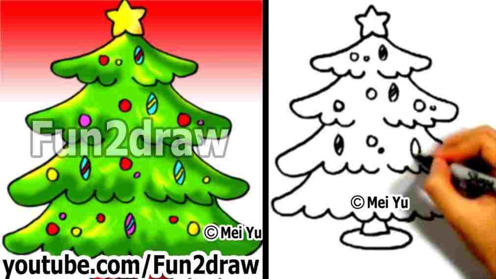 1011x569 christmas festival drawing pictures - Christmas Festival Drawing