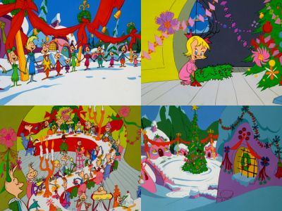 400x300 Christmas Celebration Memory Drawing - Christmas Festival Drawing