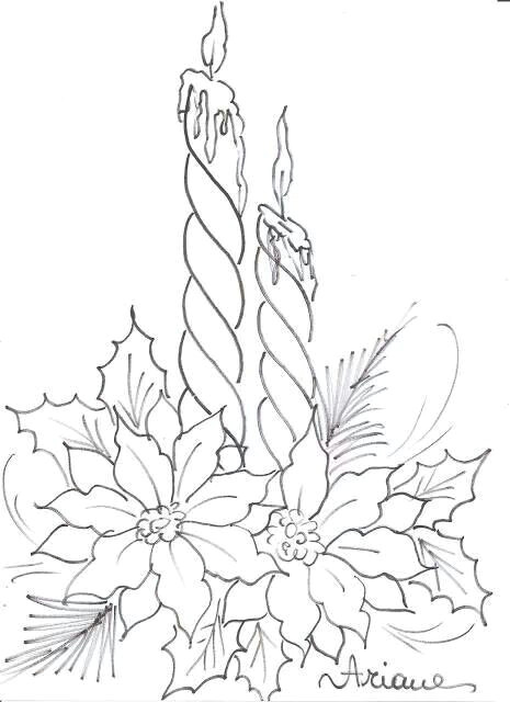 465x640 Drawing Christmas Flowers Troller Us - Christmas Flower Drawing