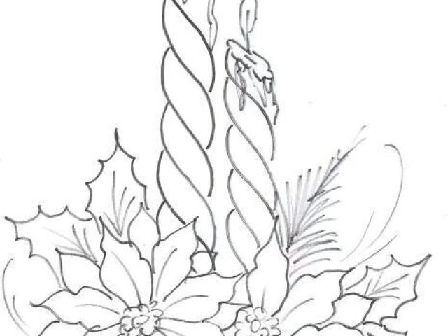 640x480 Christmas - Christmas Flower Drawing