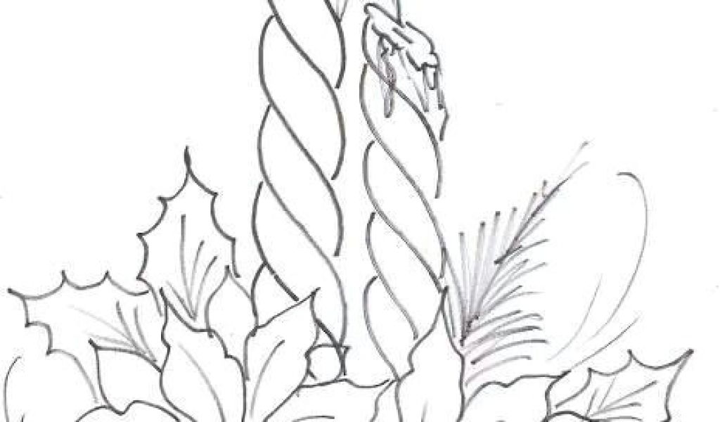 1024x600 Christmas - Christmas Flowers Drawing