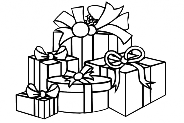 640x427 Huge Collection Of 'gifts Drawing' Download More Than Images - Christmas Gift Drawing