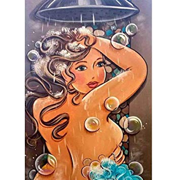 355x355 Christmas Girl Decor Diamond Painting,pausseo Merry - Christmas Girl Drawing