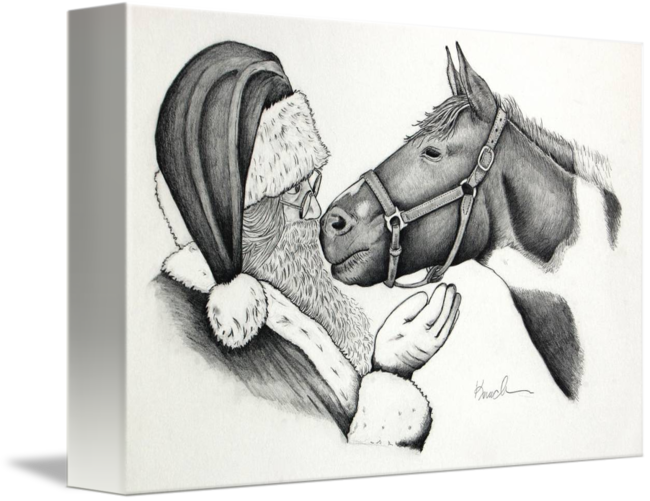 Christmas Horse Drawing at Explore collection of