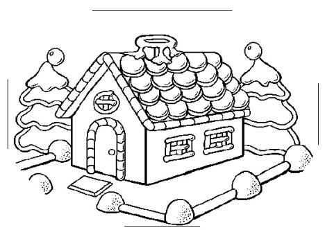 468x332 Christmas House Coloring With Drawing Snowy Website - Christmas House Drawing
