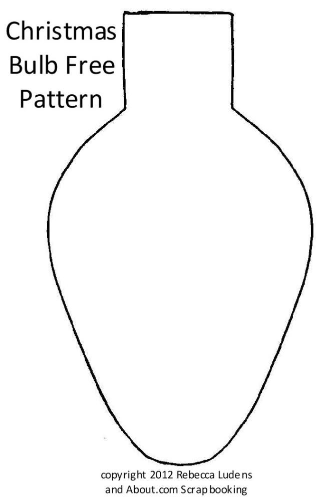 639x992 the best scrapbooking supplies of crafts for kids - Christmas Light Bulb Drawing