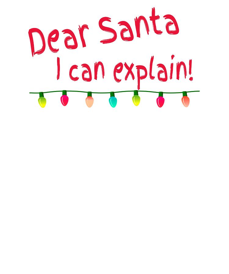 750x900 dear santa i can explain christmas lights drawing - Christmas Lights Drawing