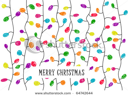450x337 christmas lights drawing vector clip art illustration picture - Christmas Lights Drawing