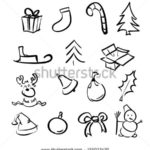 150x150 Simple Drawings Of Christmas Fun For Christmas Halloween - Christmas Line Drawings