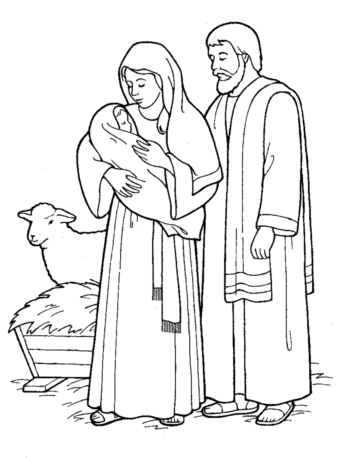 1200x1600 jesus came to earth nativity - Christmas Manger Drawings