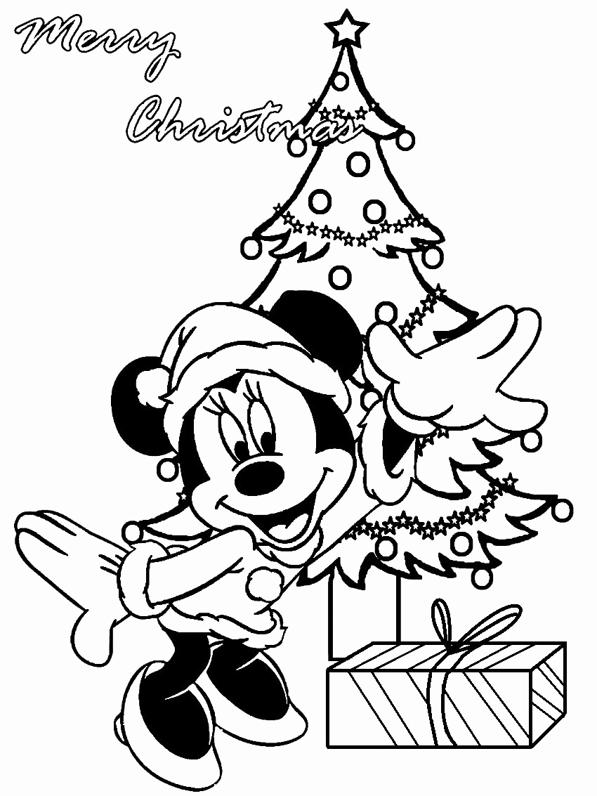 850x1133 Mickey Mouse Christmas Coloring Pages - Christmas Mickey Mouse Drawing
