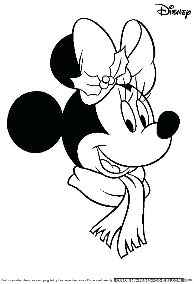 650x950 Mickey Mouse Coloring - Christmas Mickey Mouse Drawing