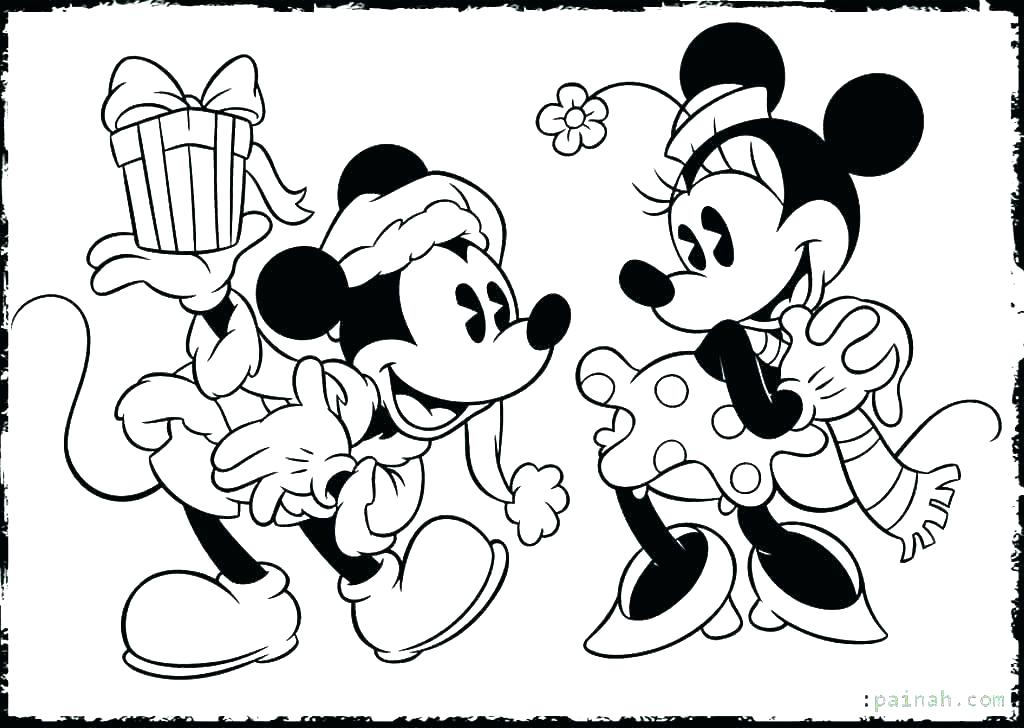 1024x728 Mickey Mouse Xmas Coloring Pages Mickey Mouse Christmas Coloring - Christmas Mickey Mouse Drawing