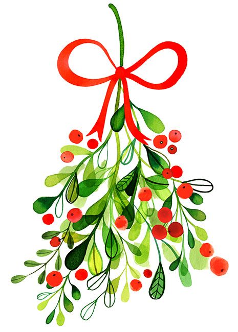 465x650 margaret berg art merry mistletoe stuff i just gotta pin!! - Christmas Mistletoe Drawing