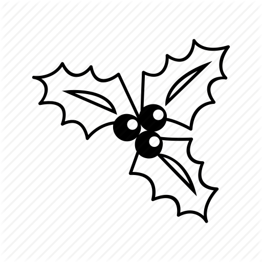 512x512 mistletoe clipart drawn for free download and use in presentations - Christmas Mistletoe Drawing