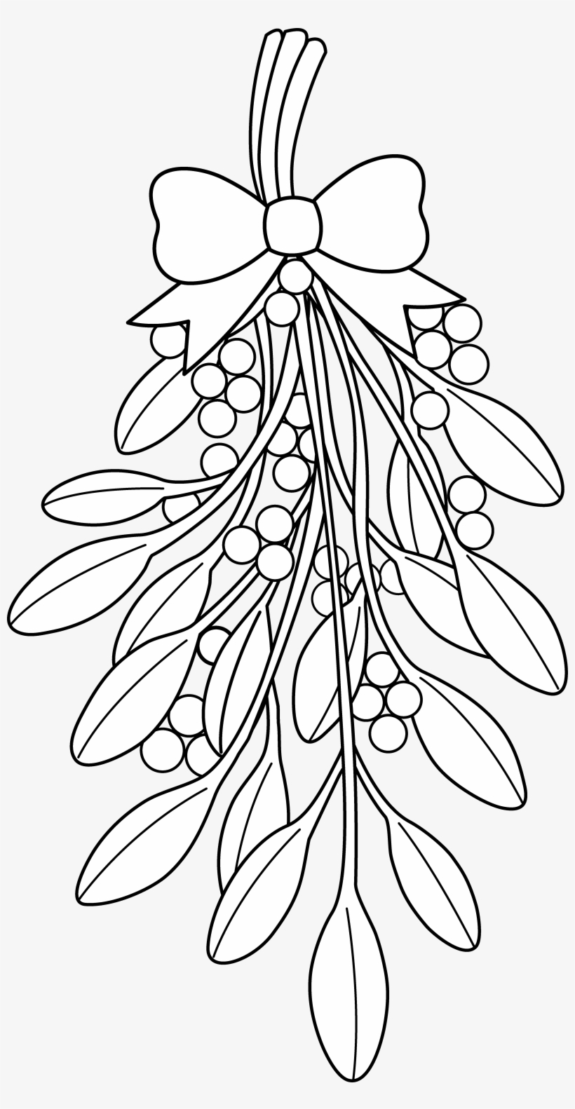 820x1582 christmas holly coloring pages with drawing ubisafe mistletoe best - Christmas Mistletoe Drawing
