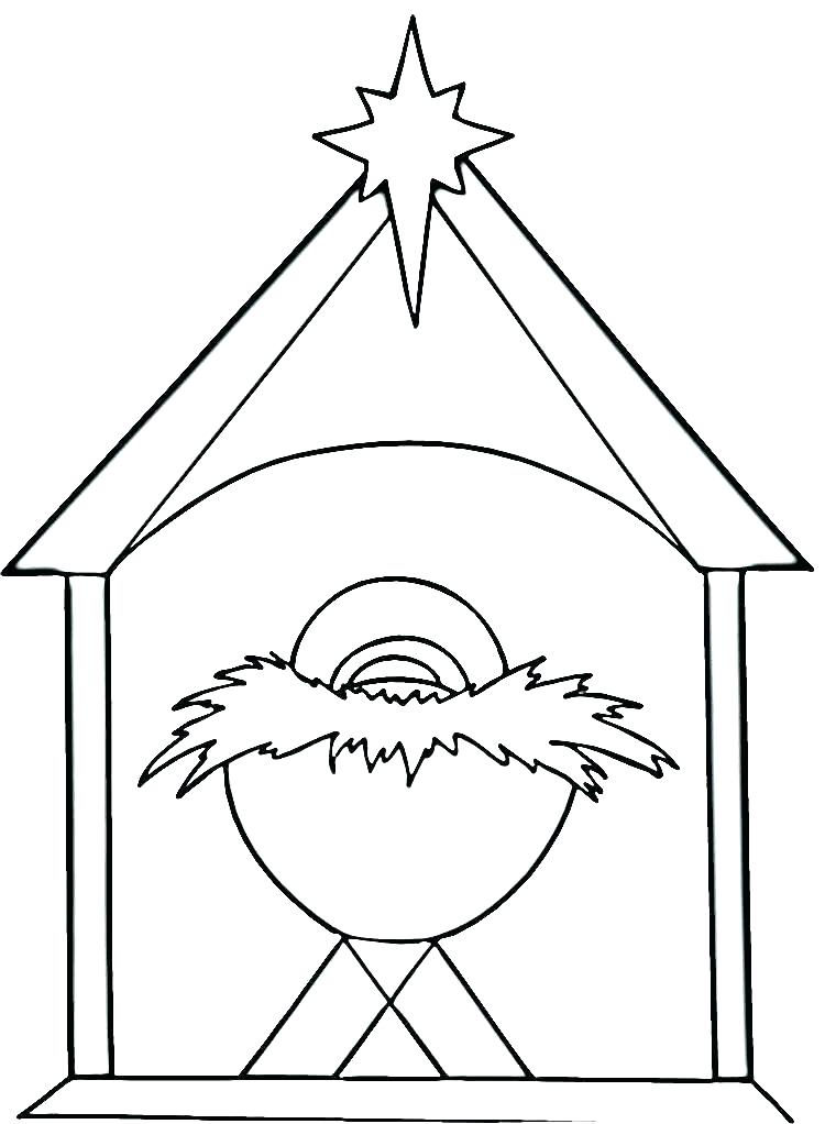 750x1022 Christmas Nativity Scene Coloring Sheets Related Post Free - Christmas Nativity Drawings