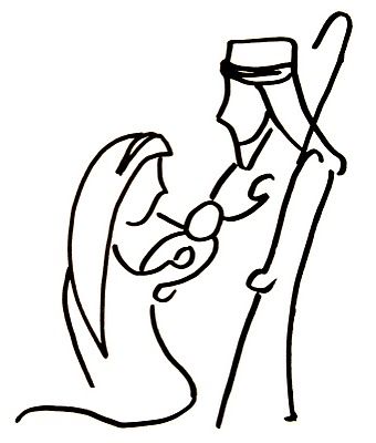 340x400 Huge Collection Of 'christmas Nativity Drawing' Download More - Christmas Nativity Scene Drawing